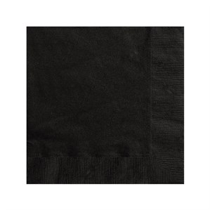 Black Beverage Napkins - 20pk