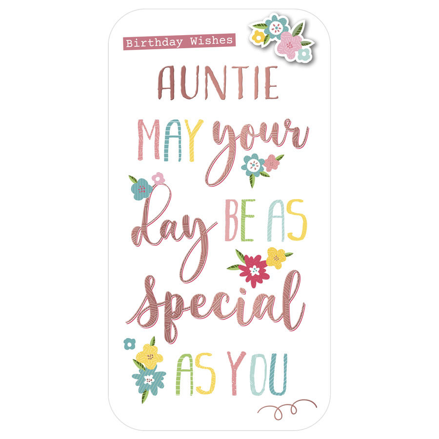 Prelude 6 Pack Cards C55 Birthday Auntie