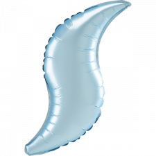 Anagram Satin Luxe Pastel Blue 28" Curve Foil
