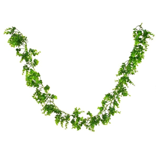 Green Plastic Eucalyptus Garland 150cm
