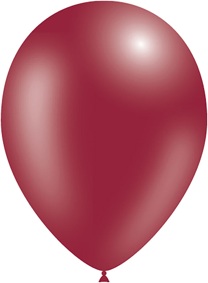 Decotex Pro 50 Pack Latex Balloons Metallic Burgundy 11"