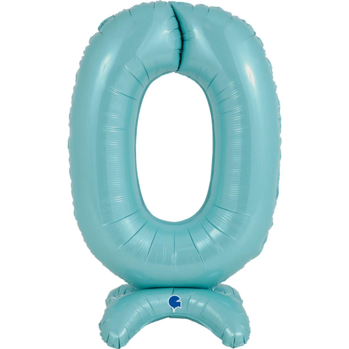 Grabo Pastel Blue Number 0 25" Standup Foil