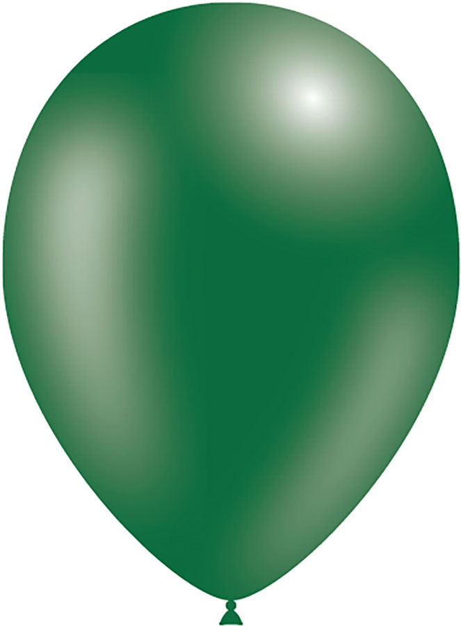 Decotex Pro 50 Pack Latex Balloons Metallic Forest Green 11"