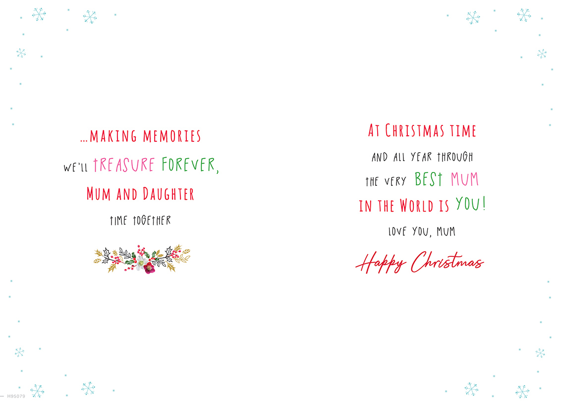 Regal 6 Pack C75 Cards Christmas Mum From Daughter