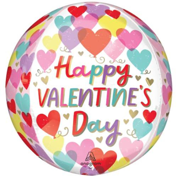 Anagram Valentine Hearts 16" Orbz Balloon