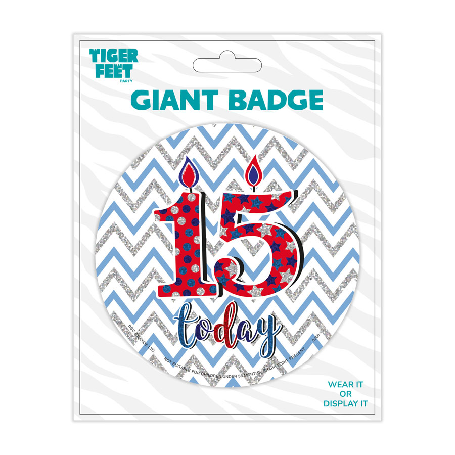 Big Badges Age 15 Male 6pk