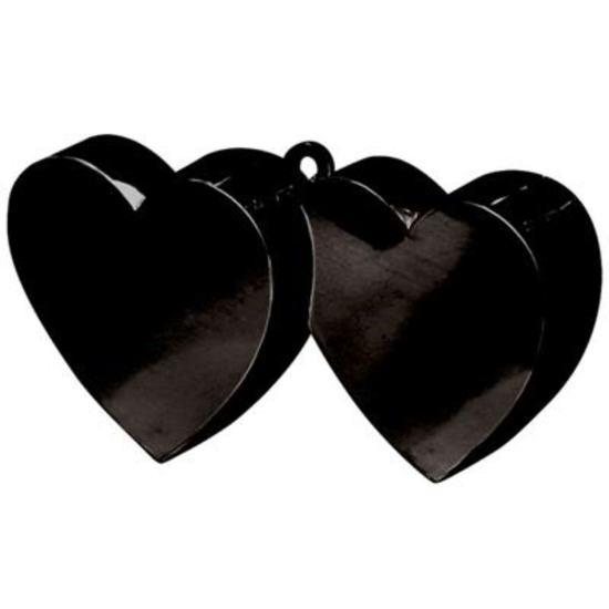 Amscan Balloon Weight Double Heart Black 170g