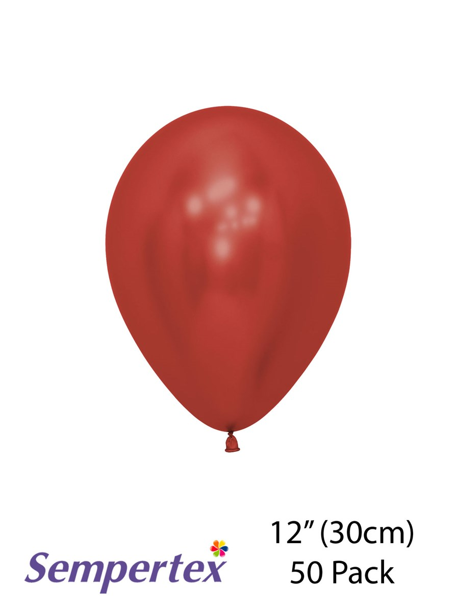 Sempertex Reflex Crystal Red 12" Latex 50pk
