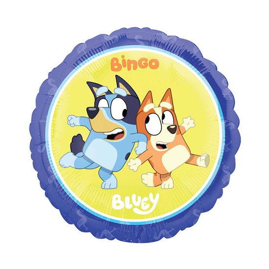 Anagram Bluey & Bingo 18" Round Foil Balloon
