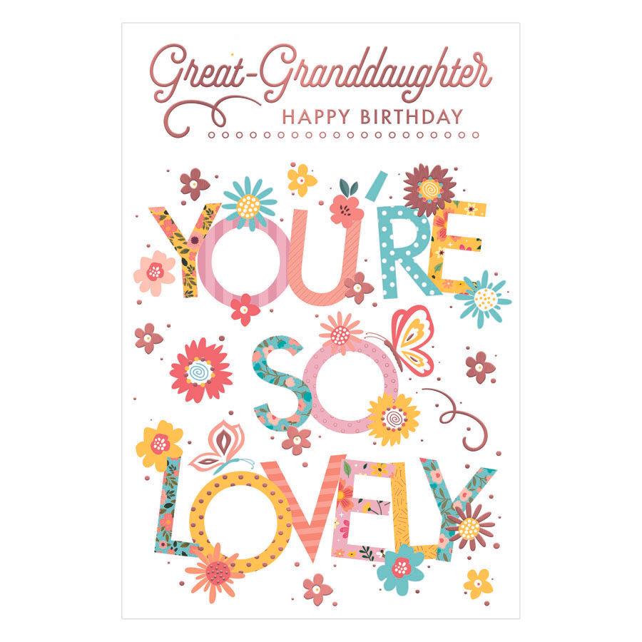 Prelude C75 Birthday Great-Granddaughter 6pk