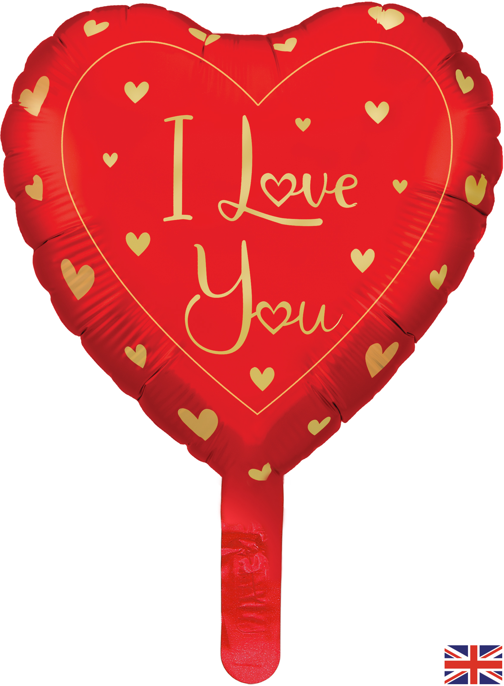 Oaktree I Love You Hearts 9" Air Fill Foil Balloon