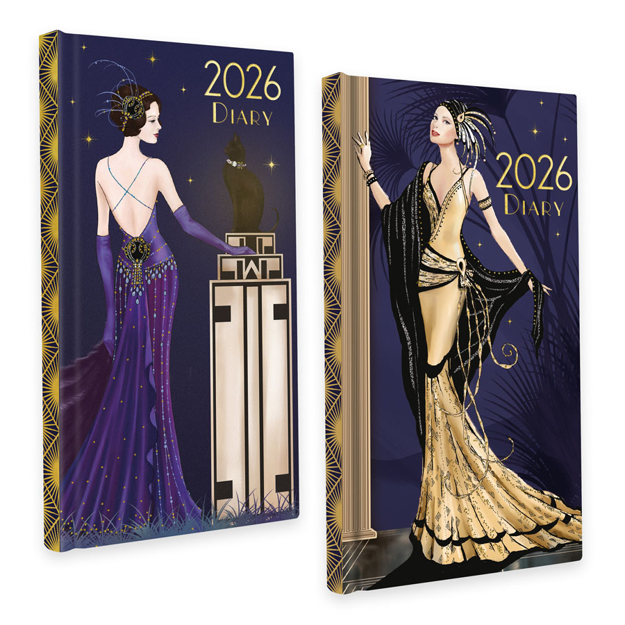 Diary Slim Claire Coxon Art Deco 2027 24pk