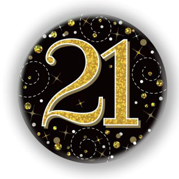 Oaktree Sparkling Fizz Badge Age 21 Black 3