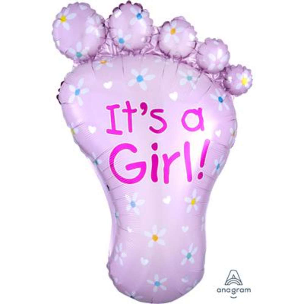 Anagram Foil Balloon It's A Girl Foot 32"