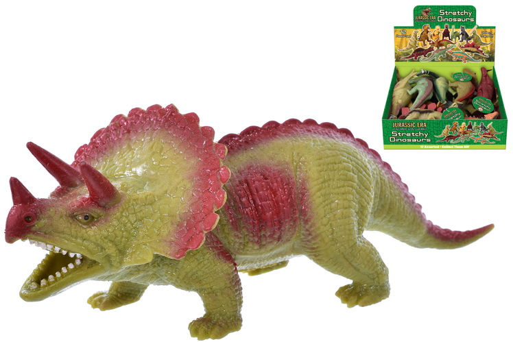 Kandy Toys 12 Pack Stretchy Dinosaur