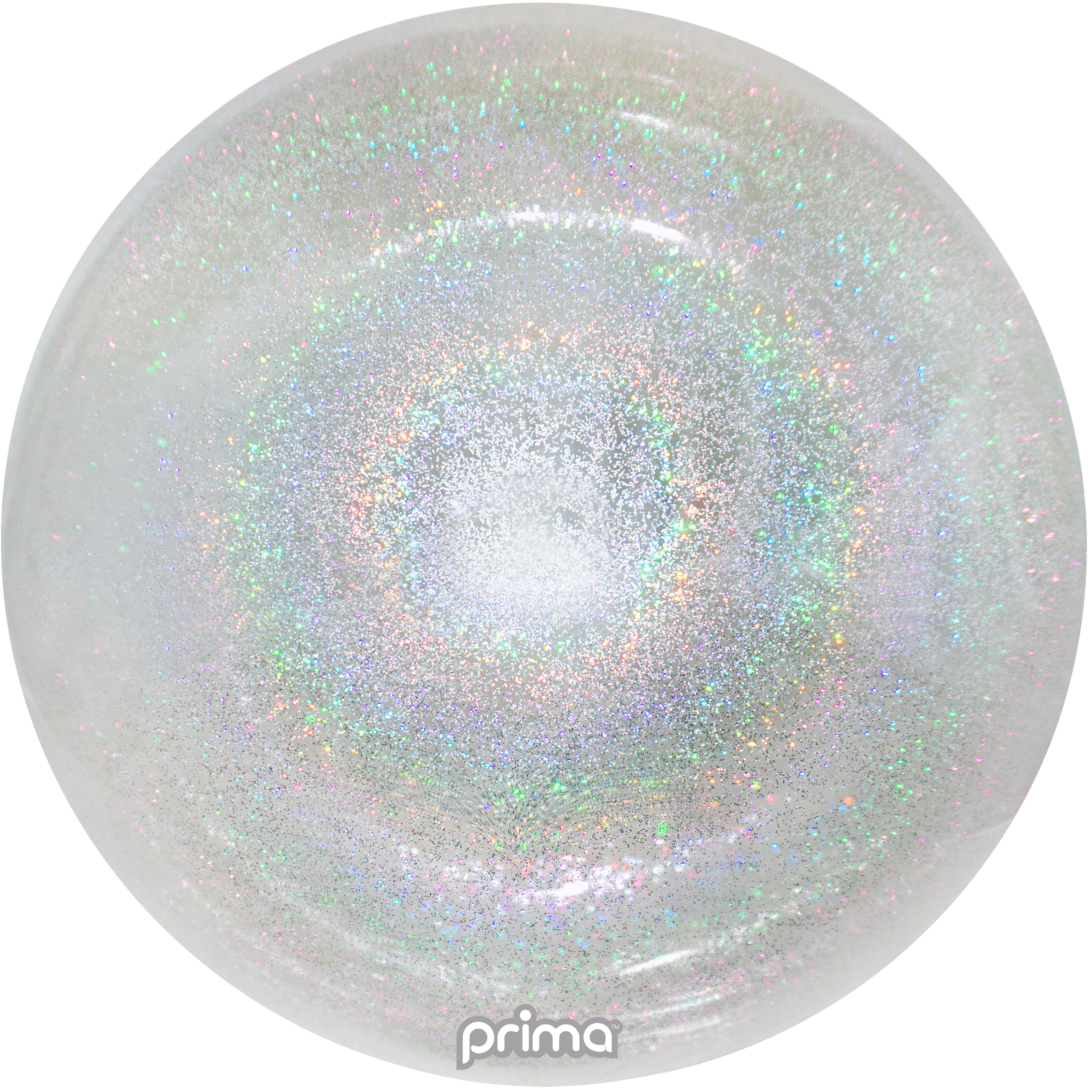 Foil Balloon 20" Silver Glitter Sphere