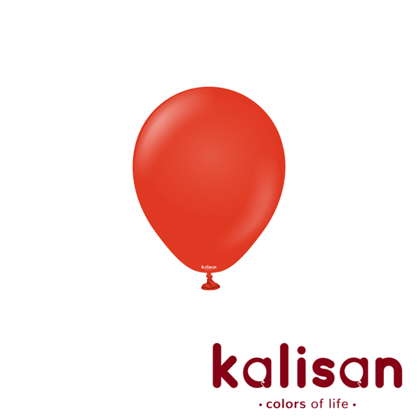 Kalisan Standard Red 5" Latex Balloons 100pk