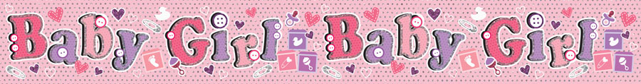 Baby Boy Banner 2.6M 6pk