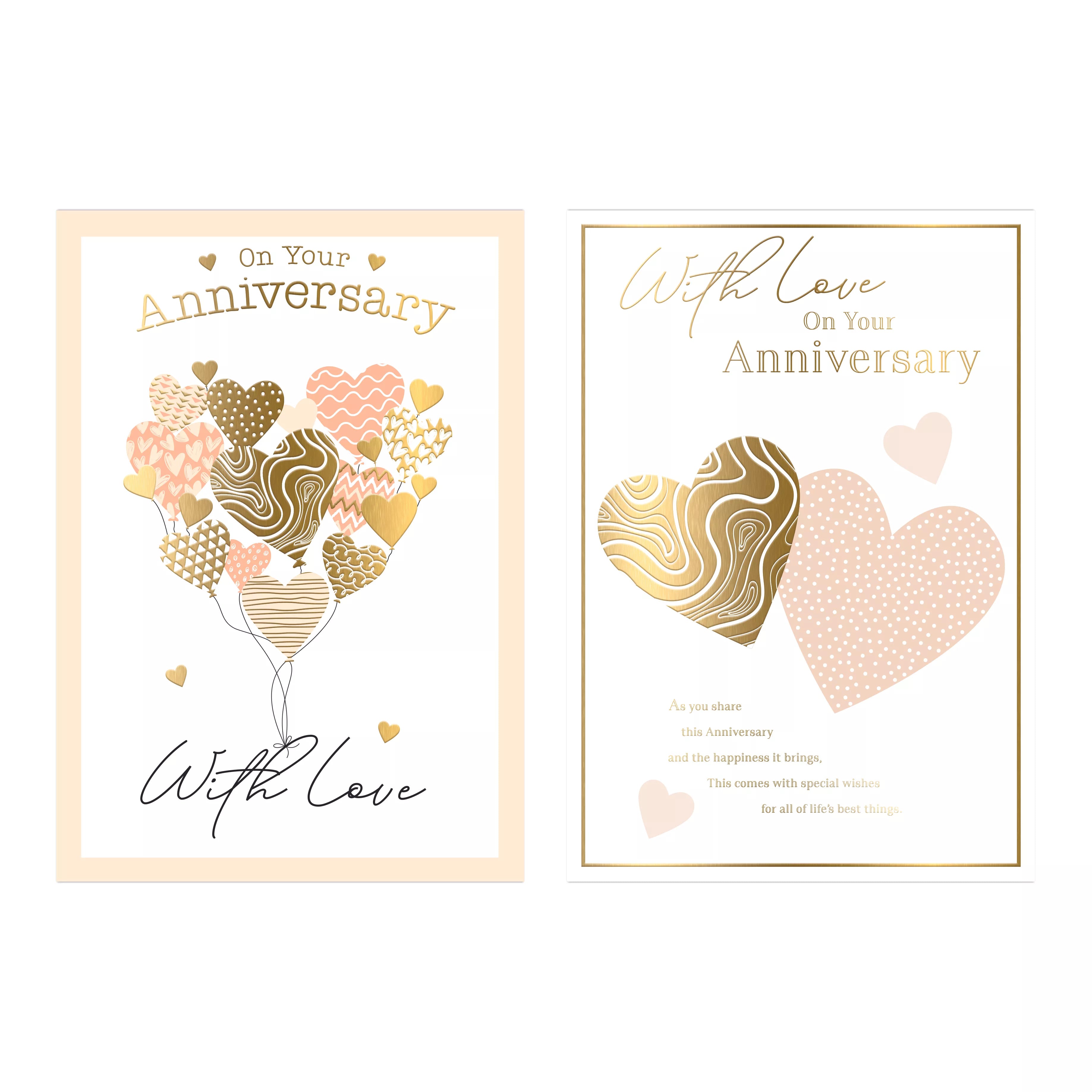 Poppyhill 12-pack C50 anniversary greeting cards featuring elegant designs for special celebrations.