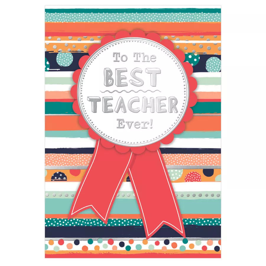 Prelude 6 Pack Cards C50 Best Teacher set featuring colorful cards with inspiring messages for educators.