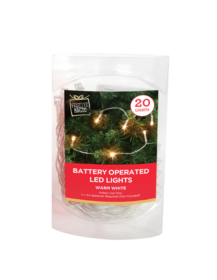 LED String Lights Warm White 20pk