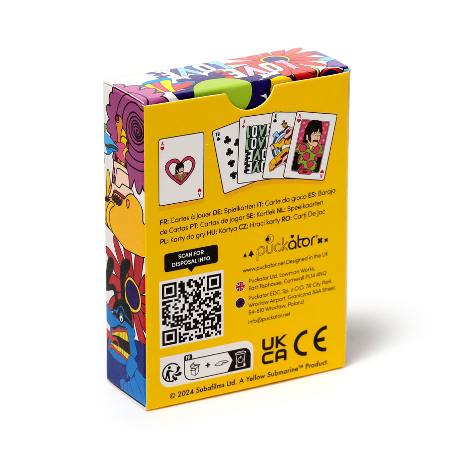 Playing Cards The Beatles Yellow Submarine