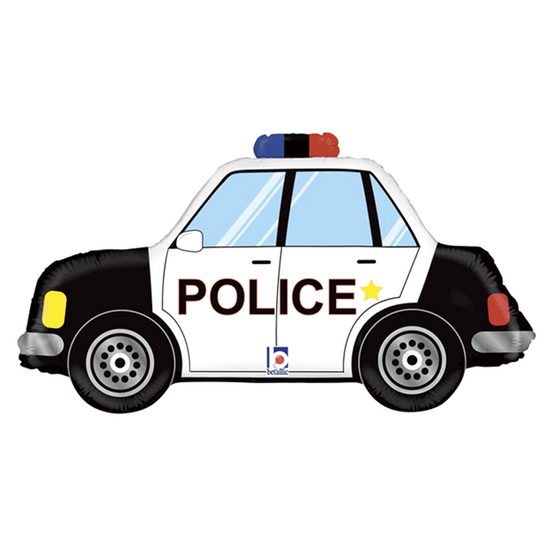 Police Car 34" Foil Balloon