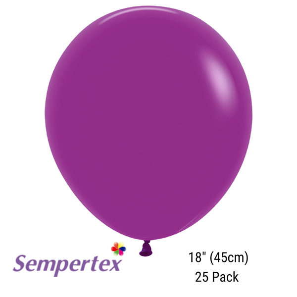 Sempertex Fashion Purple Orchid 18" Latex 25pk