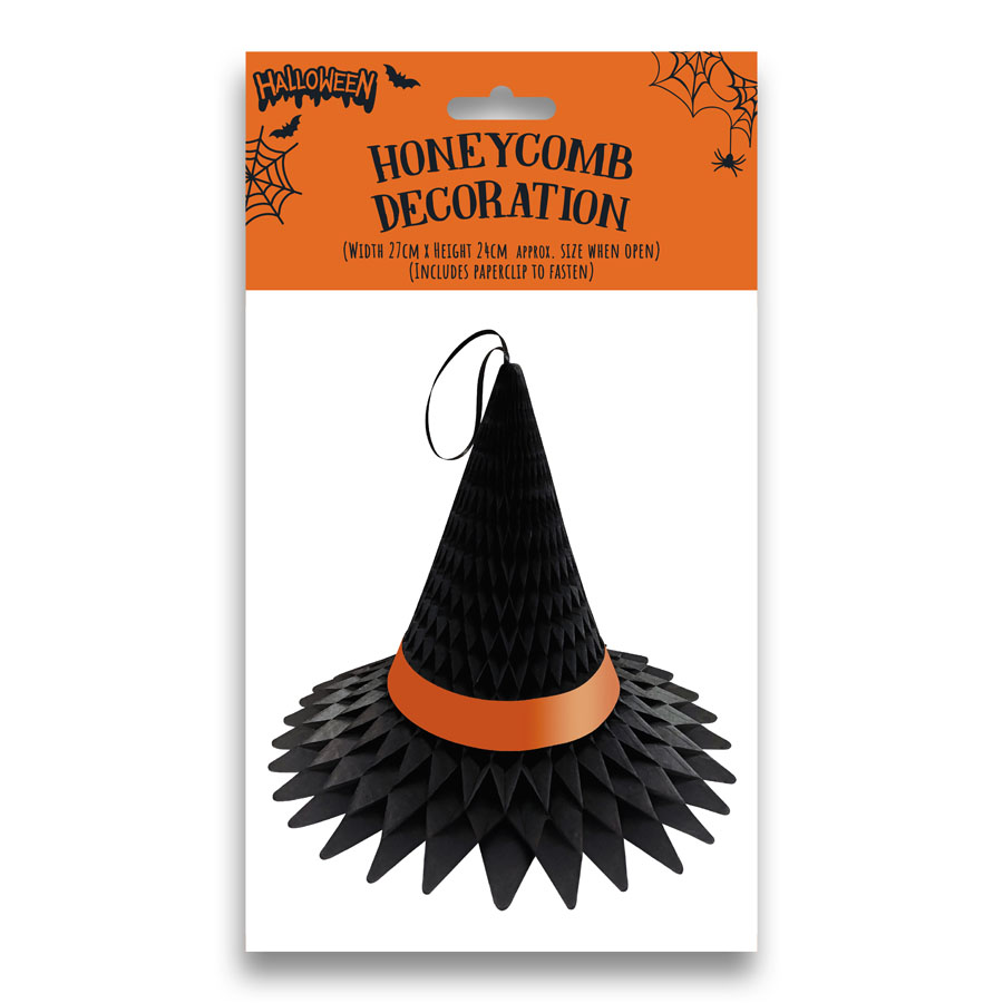 Eurowrap Decoration Halloween Felt Witch 20x60cm