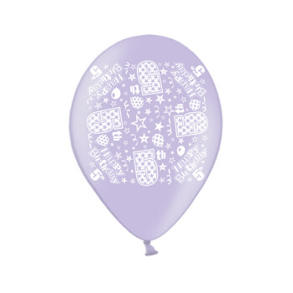 Age 5 Latex Balloons 9" 10pk