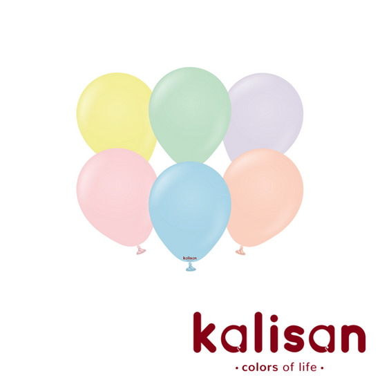 Kalisan Macaron Mix 5" Latex Balloons 100pk