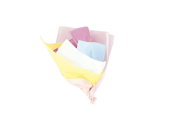 Unique 10 Sheet Tissue Paper Pastel Assorted
