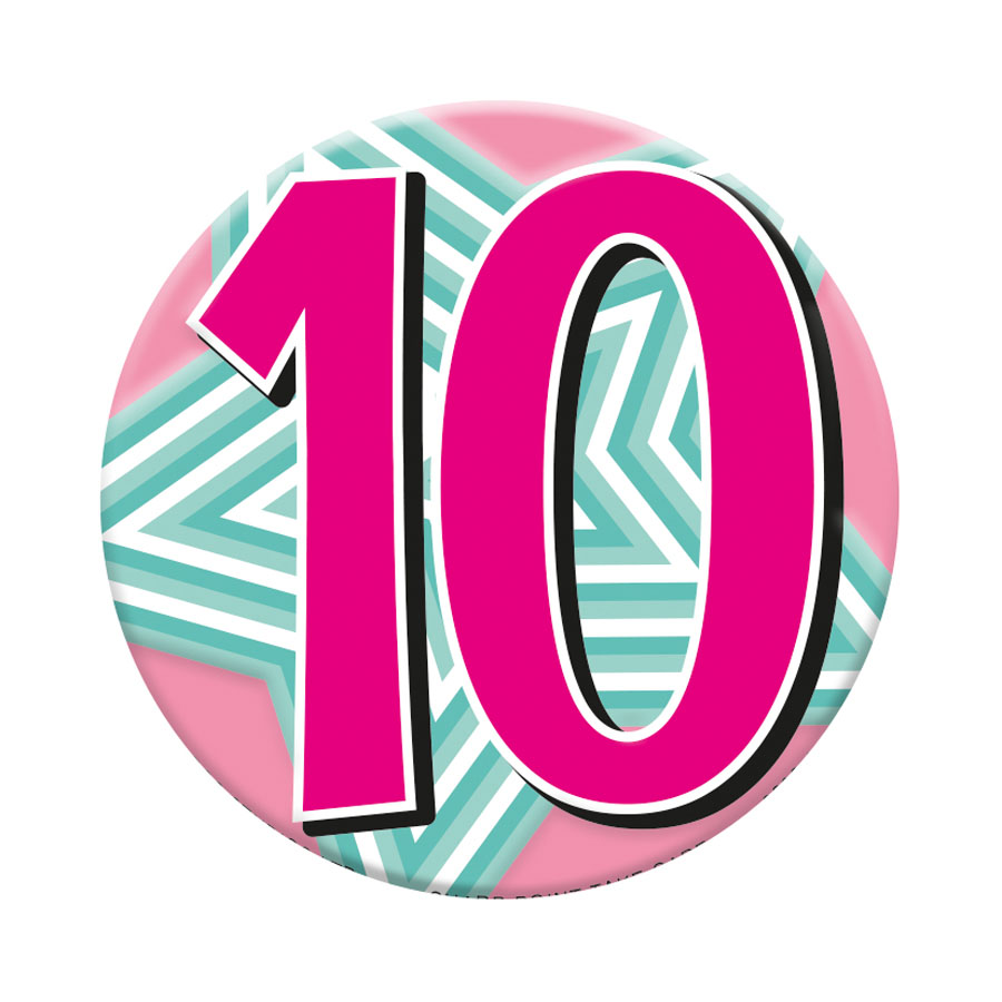 Small Badges Age 10 Female 6pk
