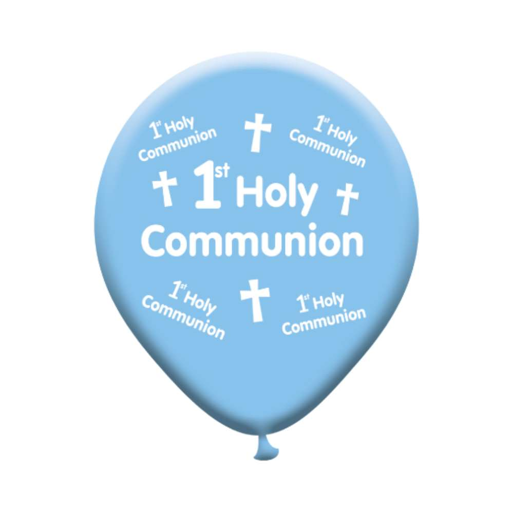Giftzone Blue Communion 10" Latex Balloons 8pk