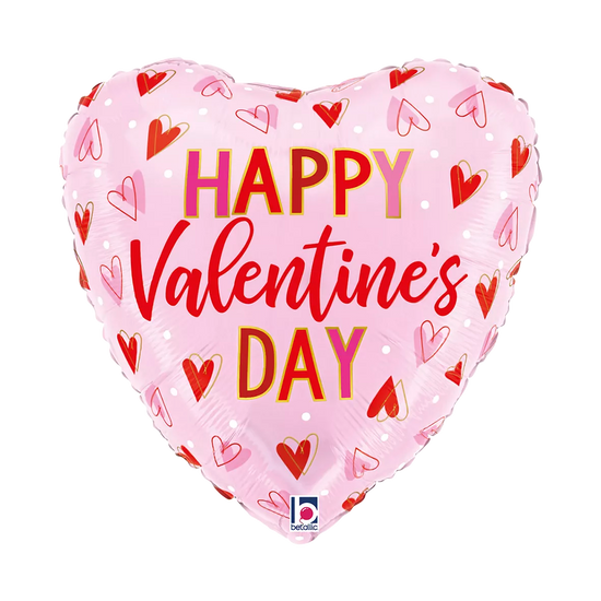 Grabo Foil Balloon Valentine Hearts 18"