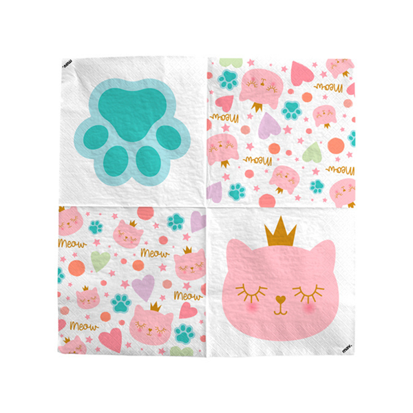 Cat Princess 3-ply Napkins 20pk