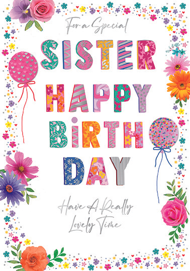 Simon Elvin C50 Birthday Sister 6pk