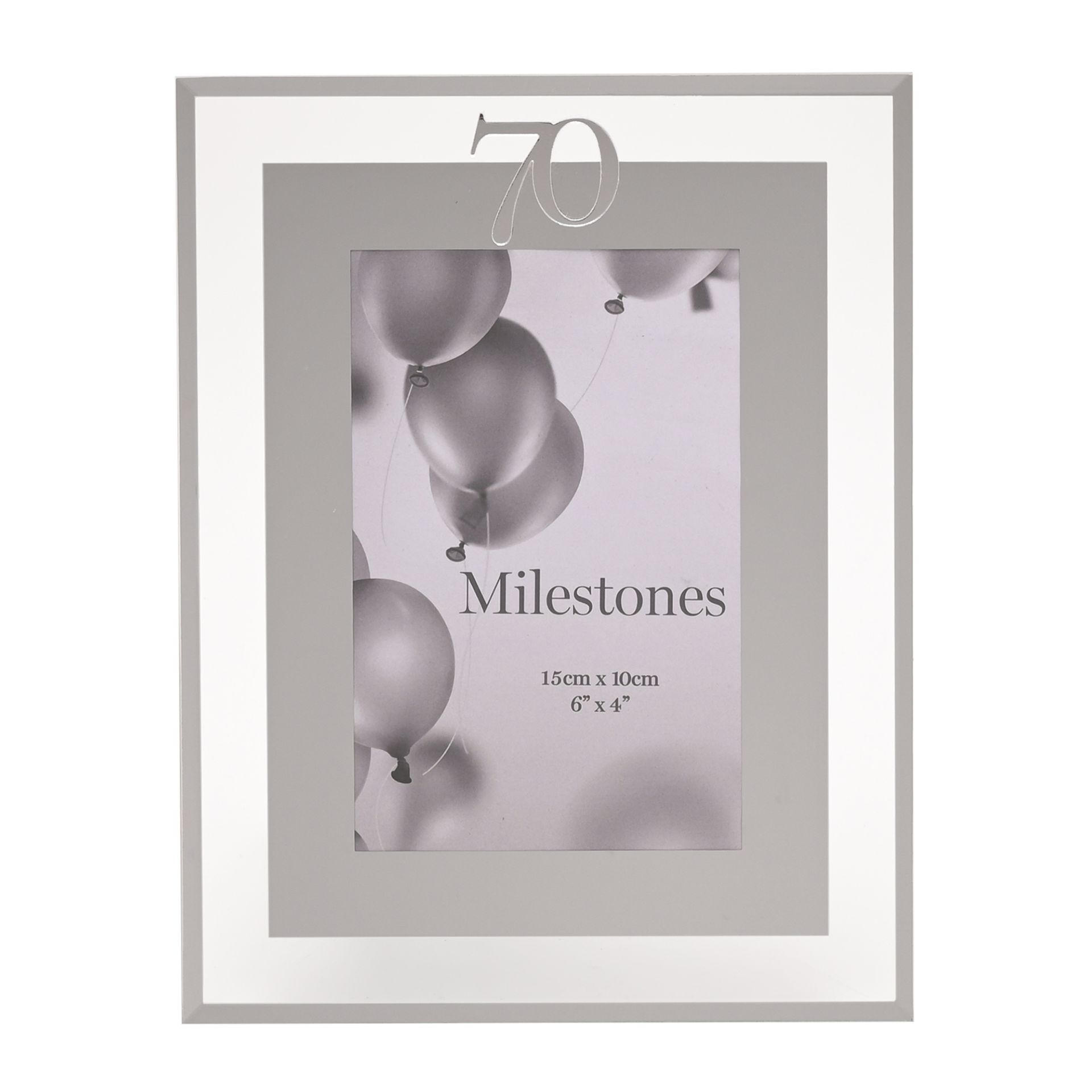 Milestones Frame Silver Age 70 4x6