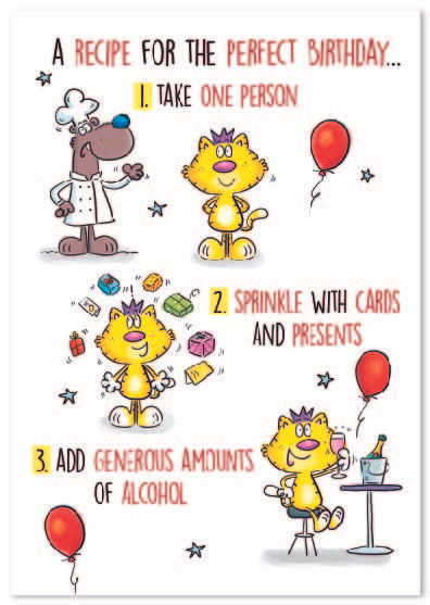 Simon Elvin C50 Birthday Humour Assorted 12x6pk