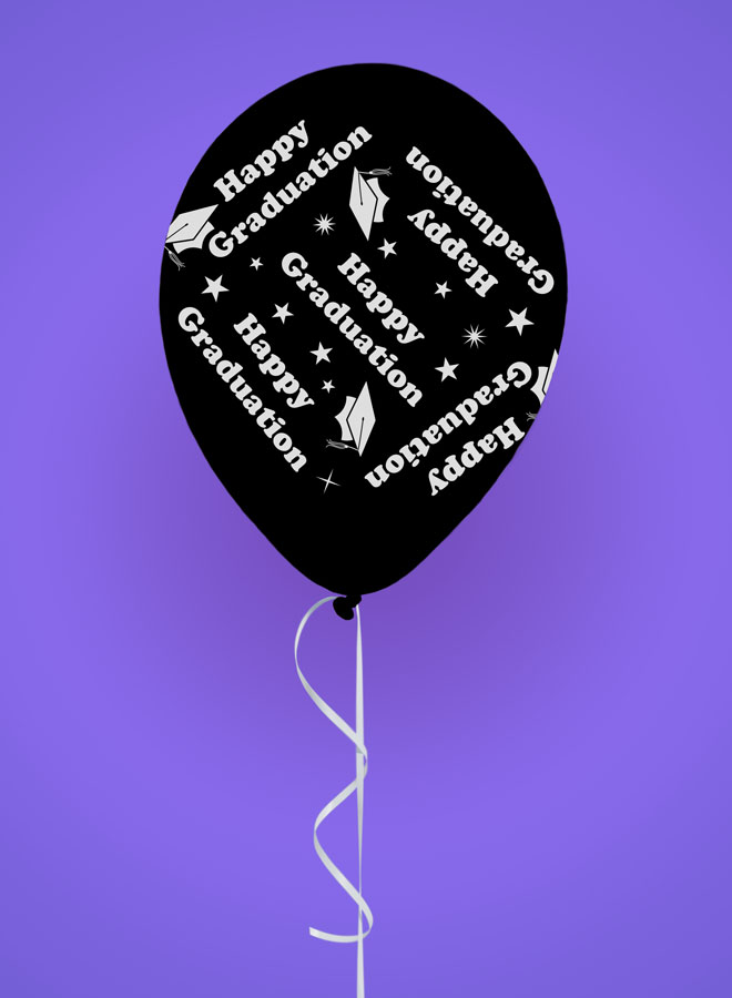 8pk Latex Balloons Graduation
