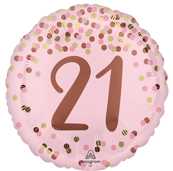 Anagram Foil Balloon Pretty Pink 21st Birthday 18
