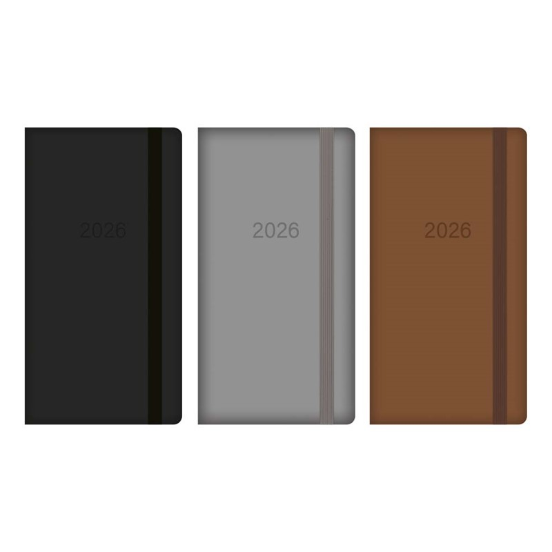 Diary Slim WTV PU Embossed 2027 18pk
