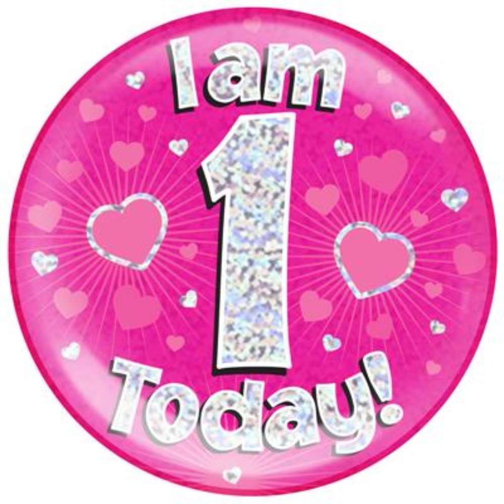 Oaktree Badge 1 Today Pink Jumbo 6