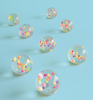 Unique Party Favours Bouncy Ball 30mm 8pk