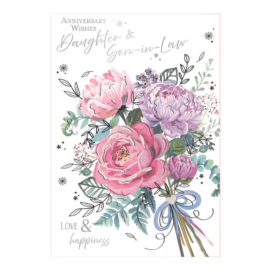 Set of six Prelude C90 Anniversary greeting cards featuring daughter and son-in-law designs, perfect for special occasions.
