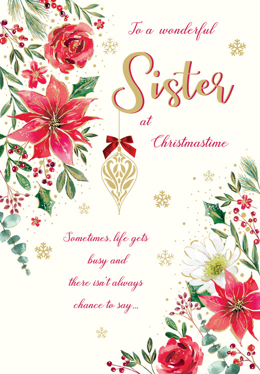 Regal 6 Pack C75 Cards Christmas Sister