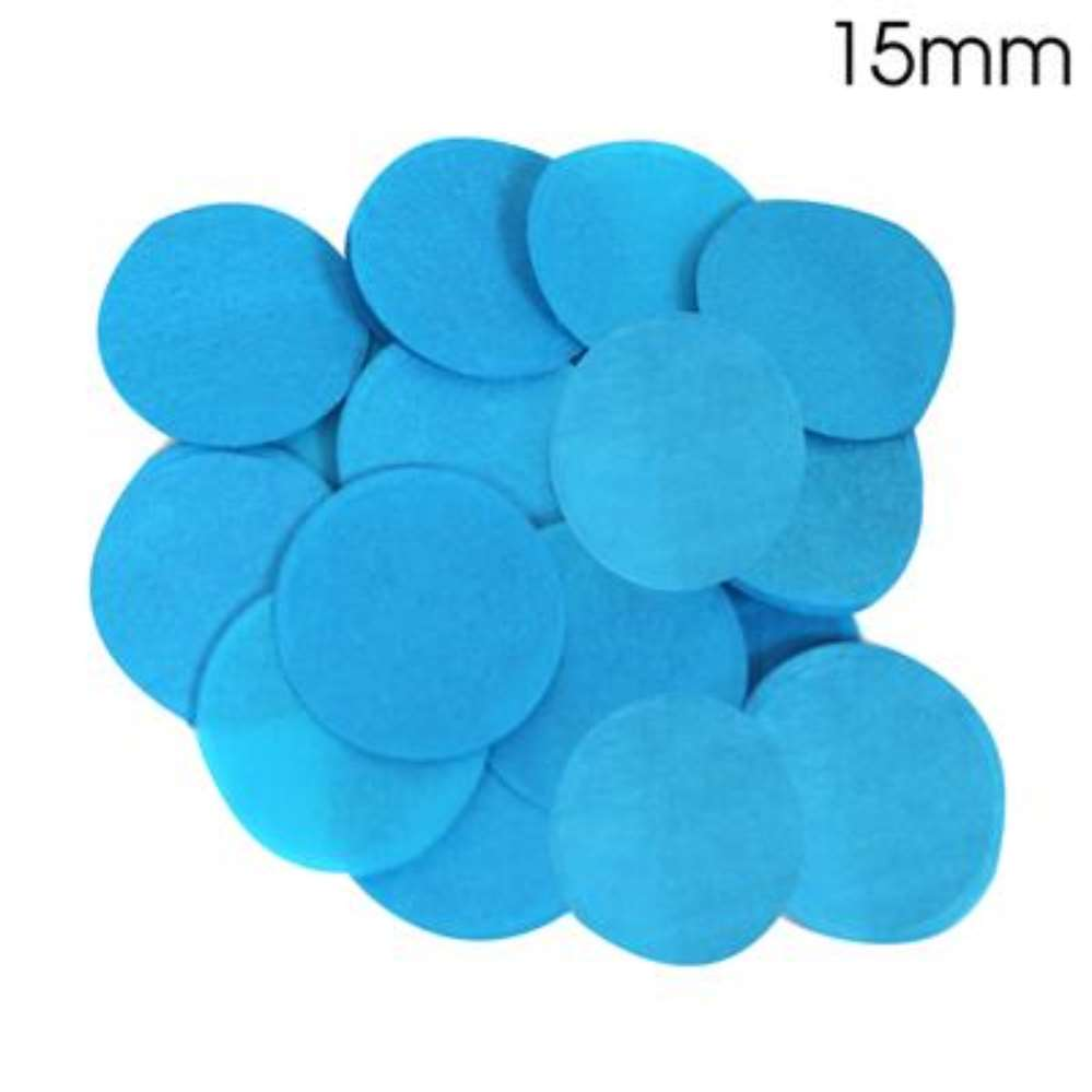 Confetti Round Bio-Degradable 15mm 14g Turquoise