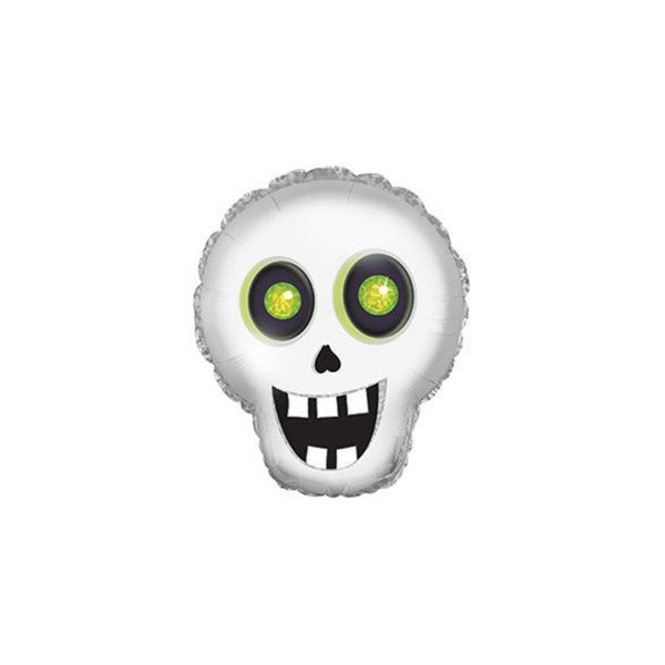 Halloween Silly Skull 12" Mini Shape Foil Balloon