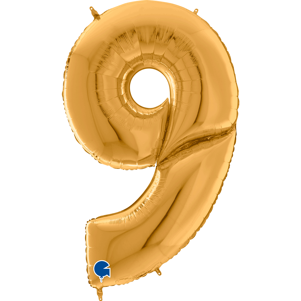 Grabo Foil Balloon Gold 64" Number 9