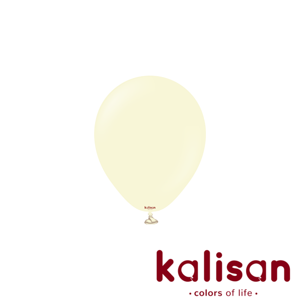 Kalisan Macaron Pale Yellow 5" Latex Balloon 100pk